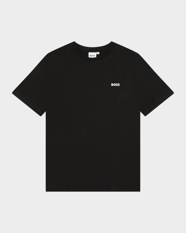 Boy's Contrast Logo-Print T-Shirt, Size